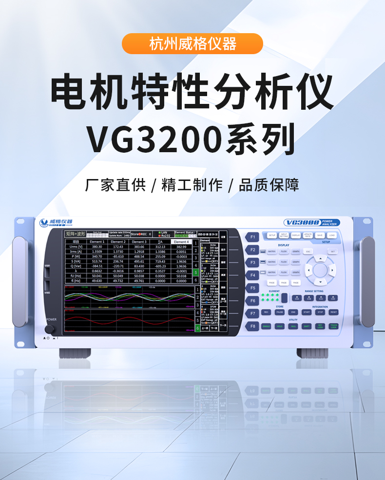 威格新品-VG3200系列電機(jī)特性分析儀 廠(chǎng)家直銷(xiāo) 質(zhì)量保障插圖