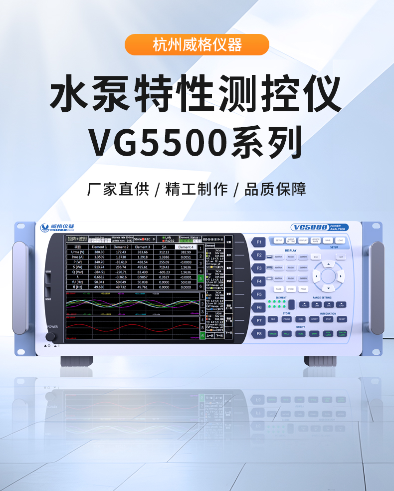 威格新品-VG5500系列水泵特性測(cè)控儀 廠家直銷(xiāo) 質(zhì)量保障插圖
